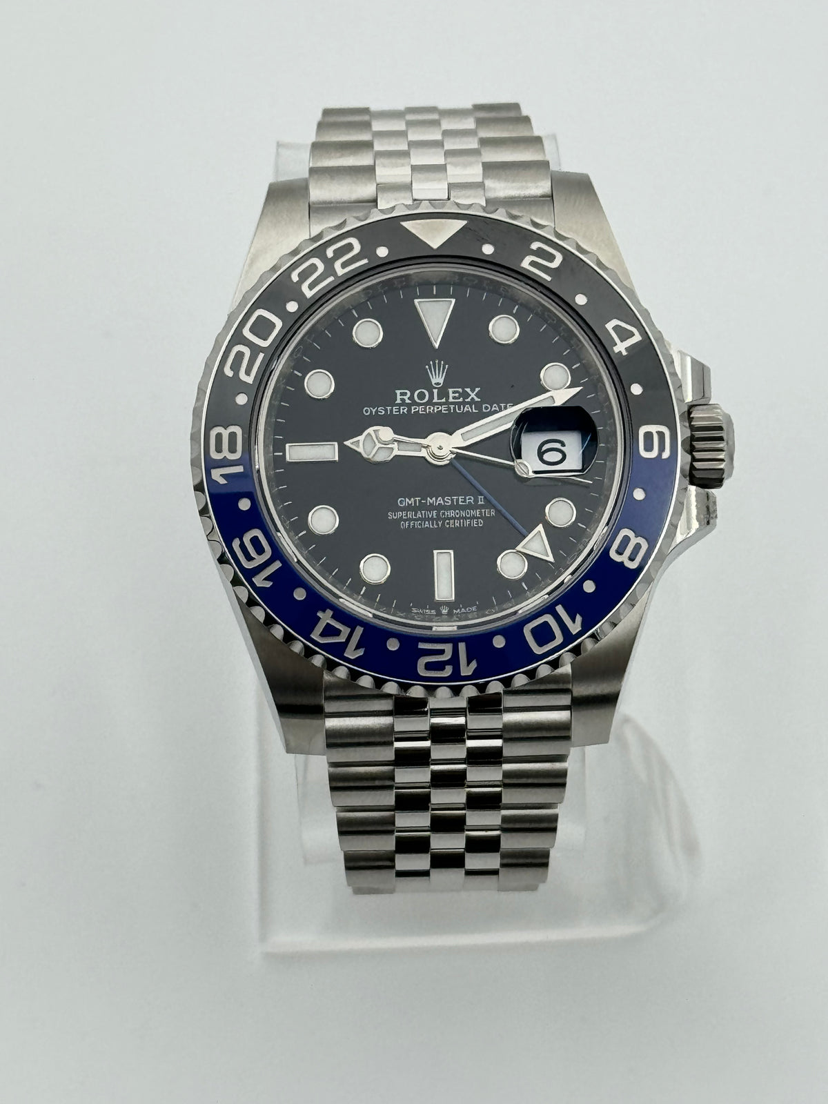 Rolex GMT Master II Batgirl Jubilee Bracelet 126710BLNR OMNI TIMEPIECES