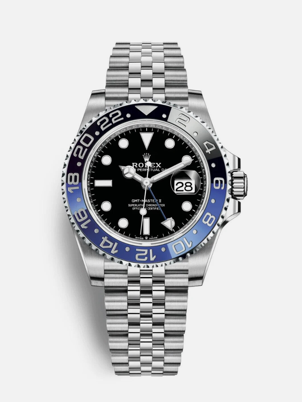 Rolex GMT-Master II Batgirl Jubilee Bracelet 126710BLNR