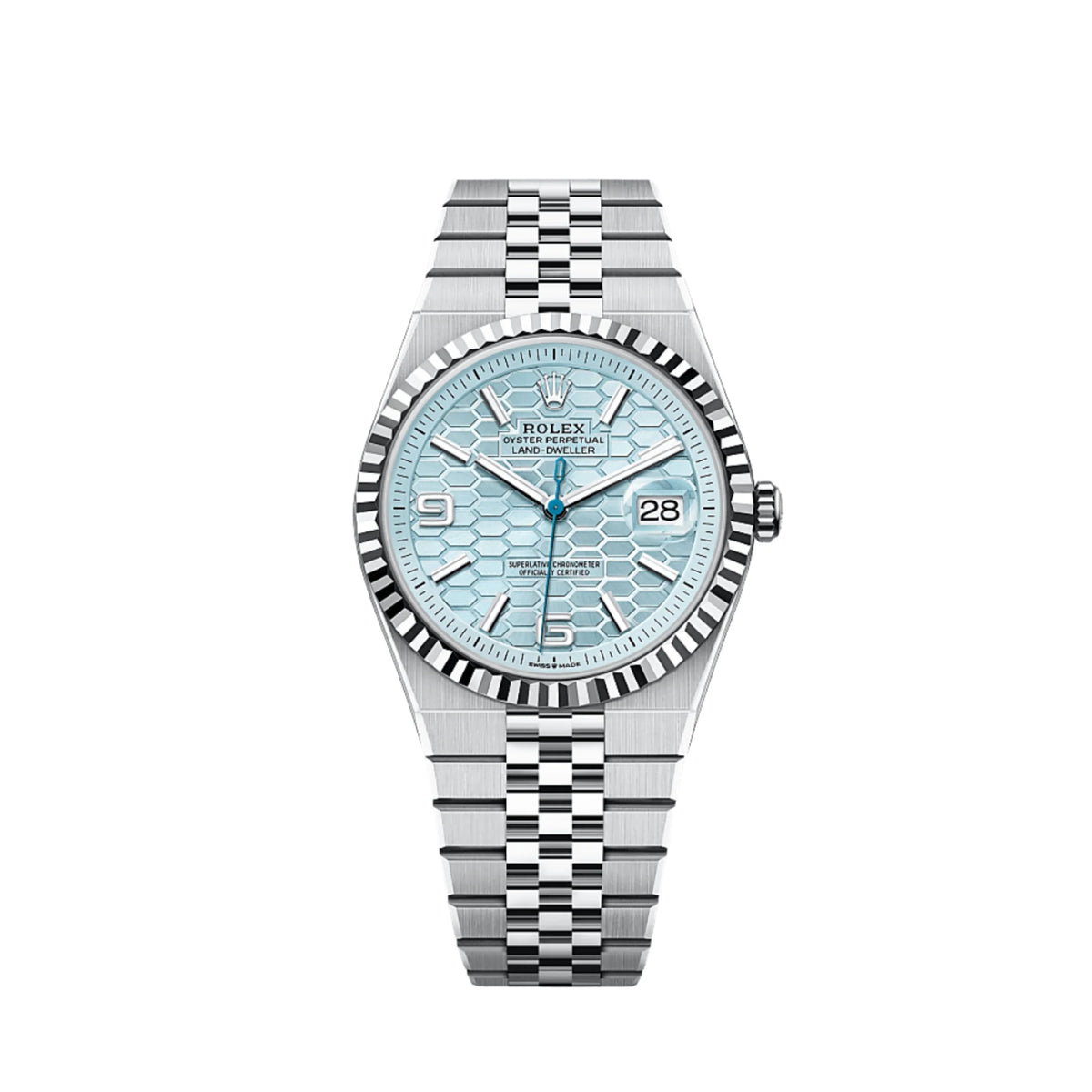 Rolex Land Dweller 40mm Platinum Ice Blue - 127336